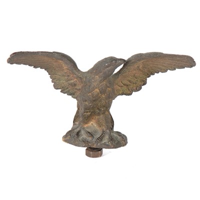 Lot 74 - Cast bronze Eagle, probably a furniture or frame mount