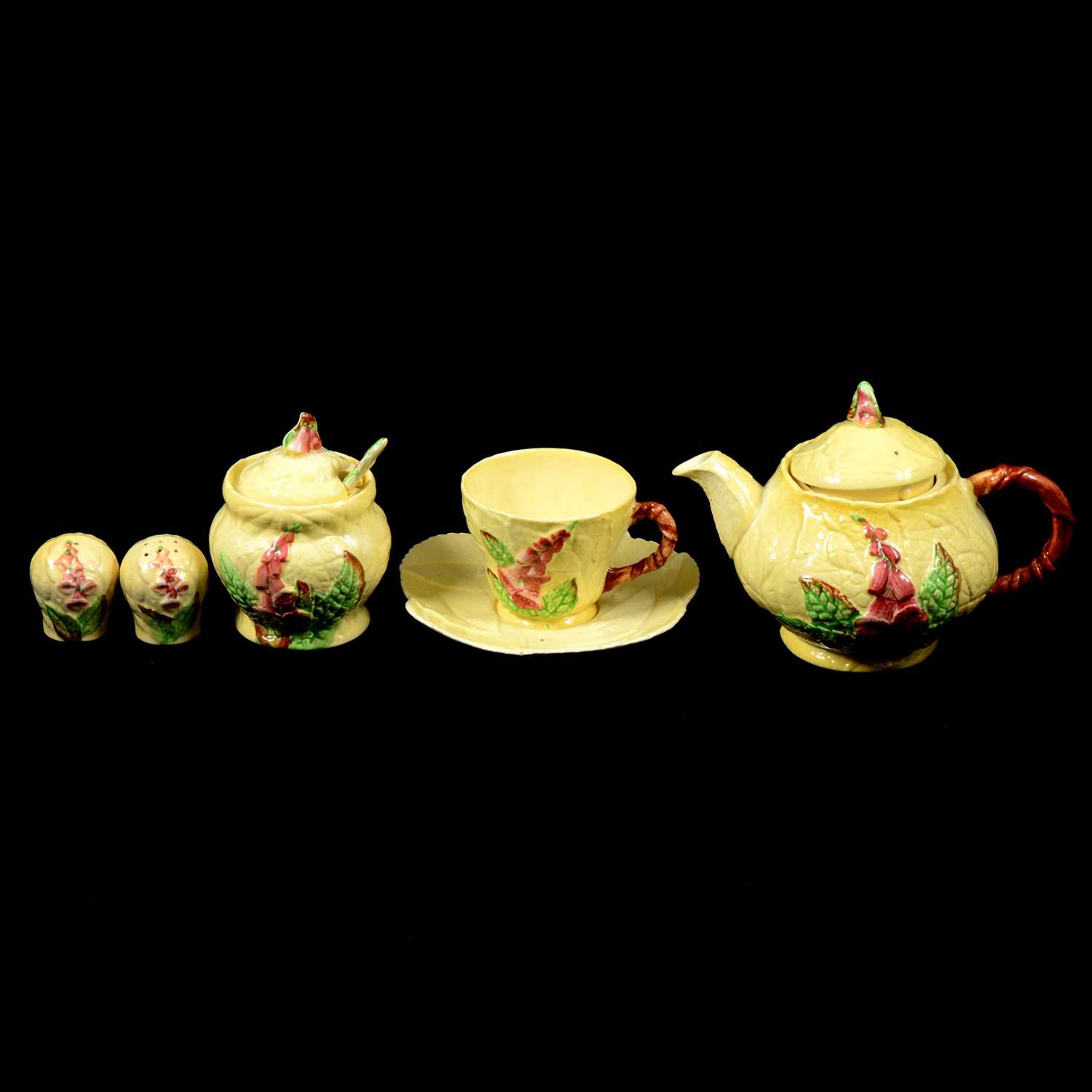 Lot 56 - Carlton Ware Foxglove pattern tea and sandwich set