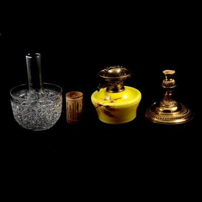 Lot 162 - Four Victorian oil lamps