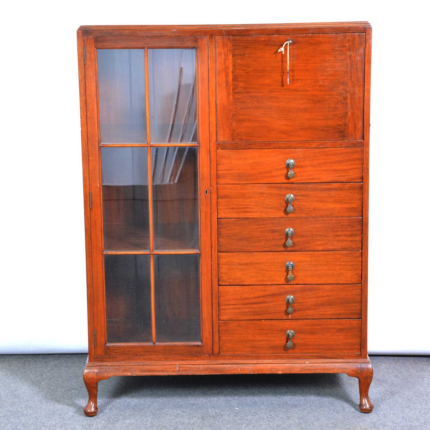 Lot 377 - Mahogany music cabinet