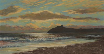 Lot 196 - Neville Henderson, Coastal landscape, a nocturne