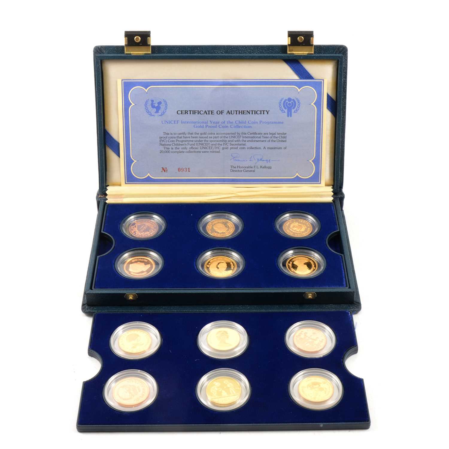 Lot 134 - International Year of The Child Gold Proof Coin Set