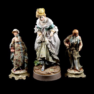 Lot 72 - Four Continental porcelain figures