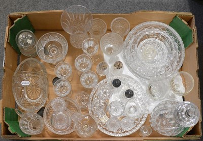 Lot 97 - Quantity of cut crystal glassware, including Waterford