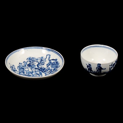 Lot 74 - English tea bowl and saucer