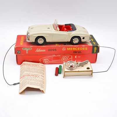 Lot 1041 - Schuco German die-cast clock-work model, ref 2095 Mercedes 190SL, boxed.