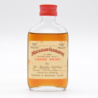 Lot 678 - Macallan Glenlivet, 100 proof, 1970s miniature bottling