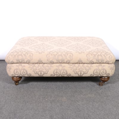 Lot 303 - Modern upholstered footstool.