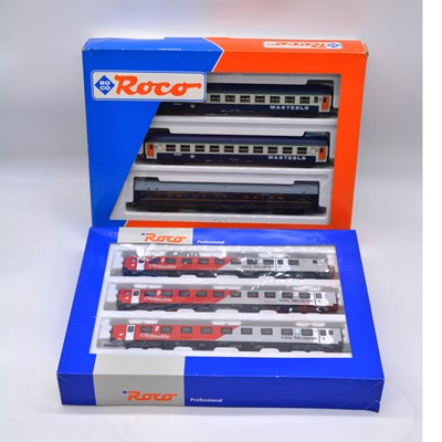 Lot 448 - Two Roco HO gauge model railway passenger coach sets