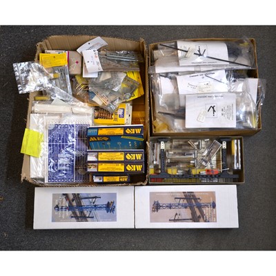 Lot 295 - A collection of MKD and Disque Rouge boxed and unboxed model railway buildings, etc., and others.