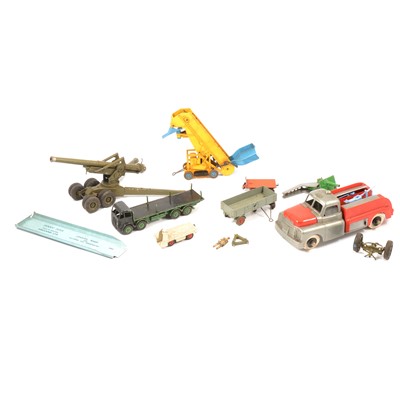 Lot 131 - Dinky Toys and other die-cast models, a small collection including ref 964 elevator, boxed