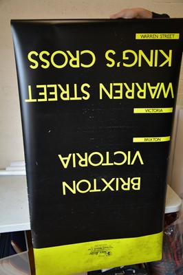 Lot 211 - Ten British and Japanese bus and train destination blind signs