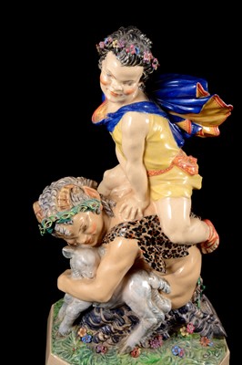 Lot 65 - Charles Vyse, 'La Folie Bergère', an earthenware figural group