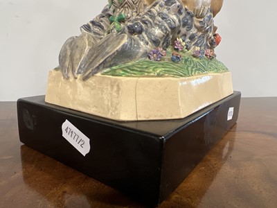 Lot 65 - Charles Vyse, 'La Folie Bergère', an earthenware figural group