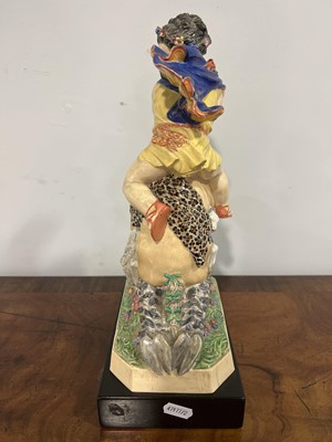 Lot 65 - Charles Vyse, 'La Folie Bergère', an earthenware figural group
