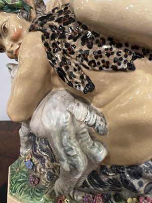 Lot 65 - Charles Vyse, 'La Folie Bergère', an earthenware figural group