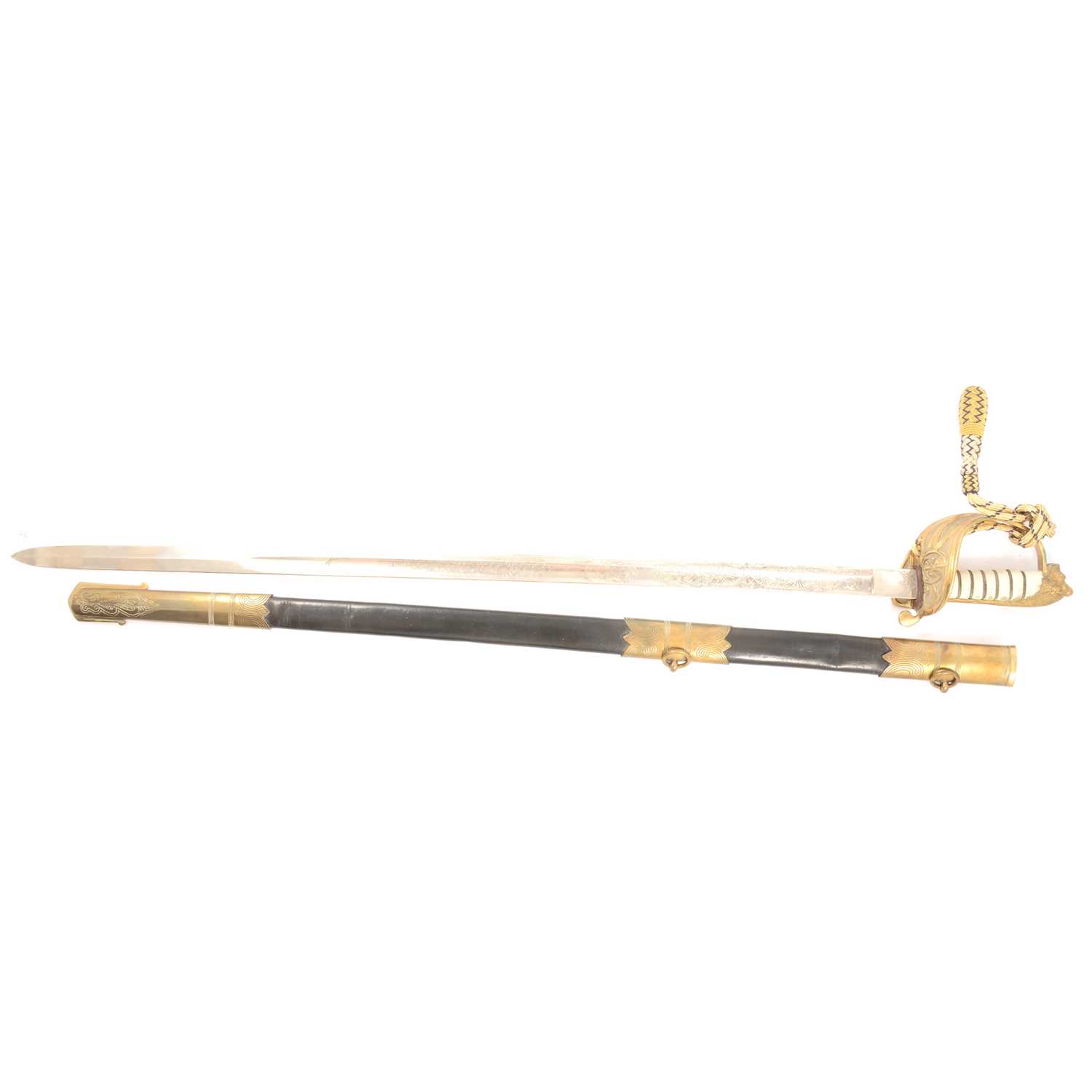 Lot 205 - Naval Dress sword