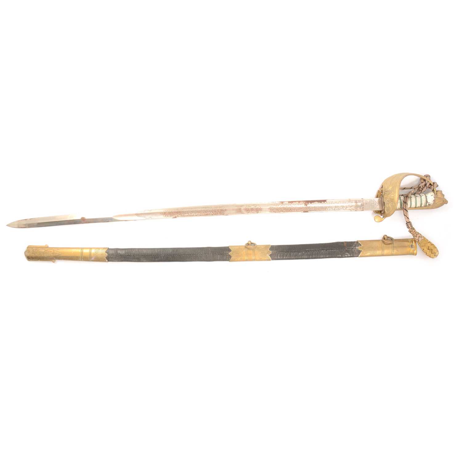 Lot 205 - Naval Dress sword