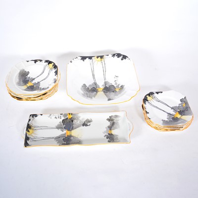 Lot 180 - Shelley Art Deco bone china fruit set