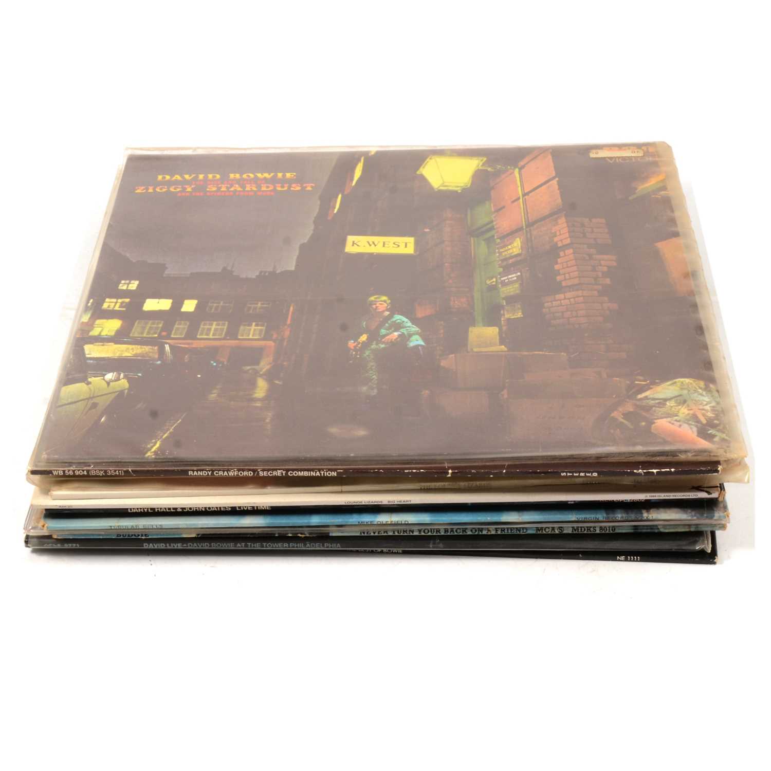 Lot 147 - Thirteen LP vinyl music records, thirteen including David Bowie