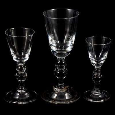 Lot 26 - Suite of glass goblets, and other decorative glassware
