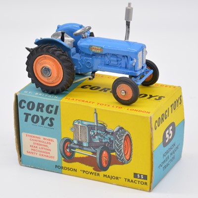 Lot 1083 - Corgi Toys die-cast model no.55 Fordson 'Power Major' tractor, boxed.