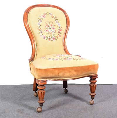 Lot 586 - Victorian mahogany nursing chair