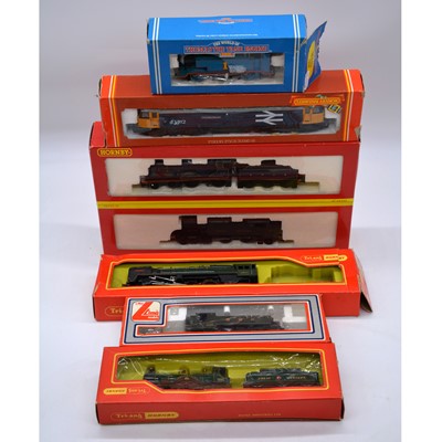 Lot 341 - Seven OO gauge model railway locomotives including Hornby R2098A GWR 2-6-2T etc