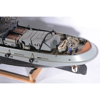 Lot 1262 - Mount fleet models 'Empire Ivy / Flying Tempest' kit-built remote control model ship