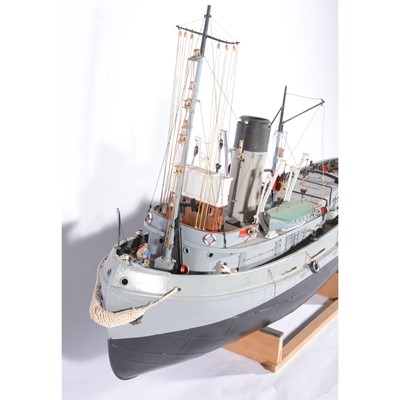 Lot 1262 - Mount fleet models 'Empire Ivy / Flying Tempest' kit-built remote control model ship