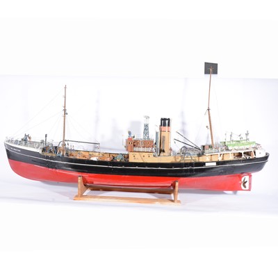 Lot 1249 - Mount fleet models 'St. Nectan' kit-built remote control model ship