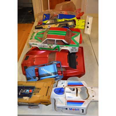 Lot 1274 - RC racing car shells, seventeen various.