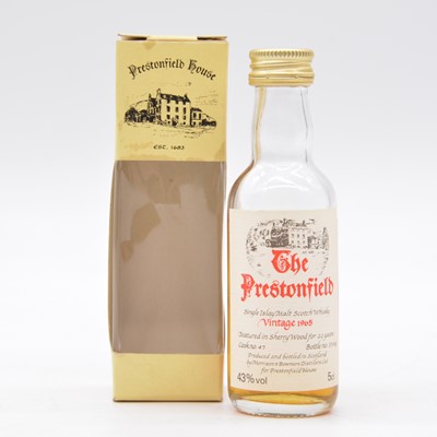 Lot 637 - The Prestonfield 1965, 22 year old sherry cask, single Islay malt whisky miniature