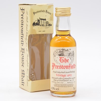 Lot 639 - The Prestonfield Springbank 1967, 20 year old sherry cask, single Campbeltown malt whisky miniature