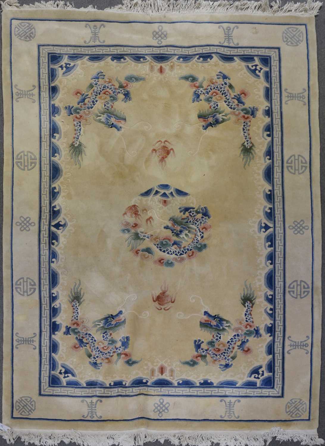 Lot 590 - Chinese sculptured wool rug