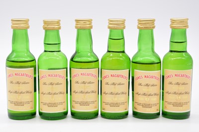 Lot 646 - James MacArthur / Mini Bottle Club - Set 2 - six limited edition whisky miniature bottlings