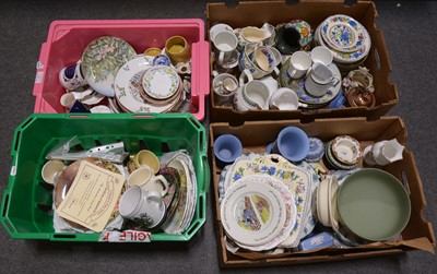 Lot 93 - Five boxes of miscellaneous ceramics and china