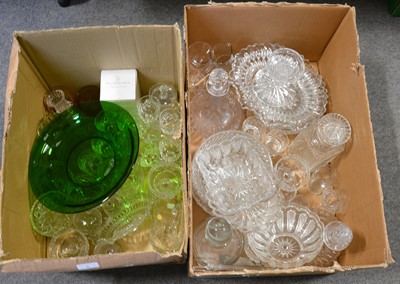 Lot 35 - Two boxes of  cut glassware