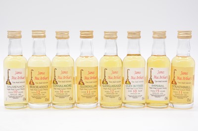 Lot 199 - Eight assorted single malt whisky miniatures