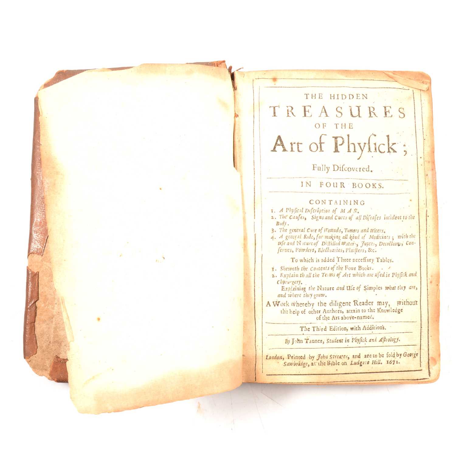 Lot 166 - John Tanner, The Hidden Treasures of the Art of Physick.