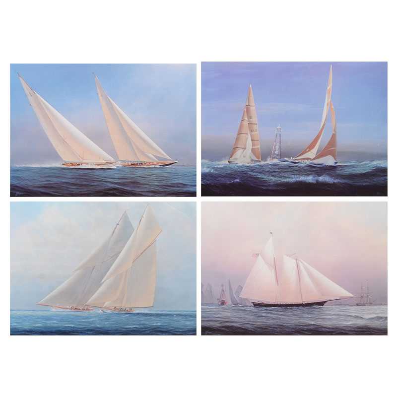 Lot 290 - Set of four yacht racing prints after Thompson