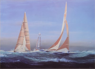 Lot 290 - Set of four yacht racing prints after Thompson