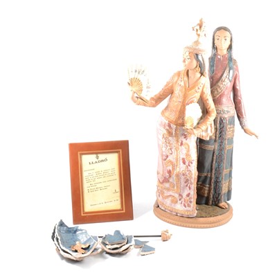 Lot 39A - Large Lladro porcelain group, Folklore Filipino, by Martinez and Ruiz