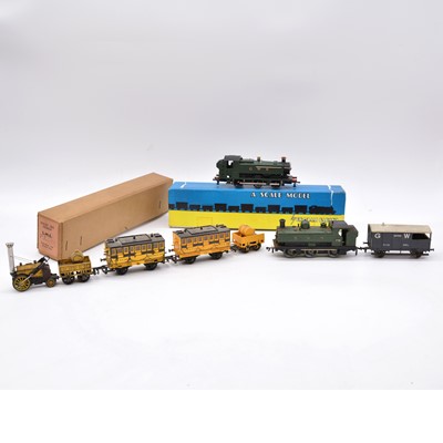 Lot 332 - Five Hornby, Graham Farish and kit-built OO gauge model railway locomotives and passenger coaches