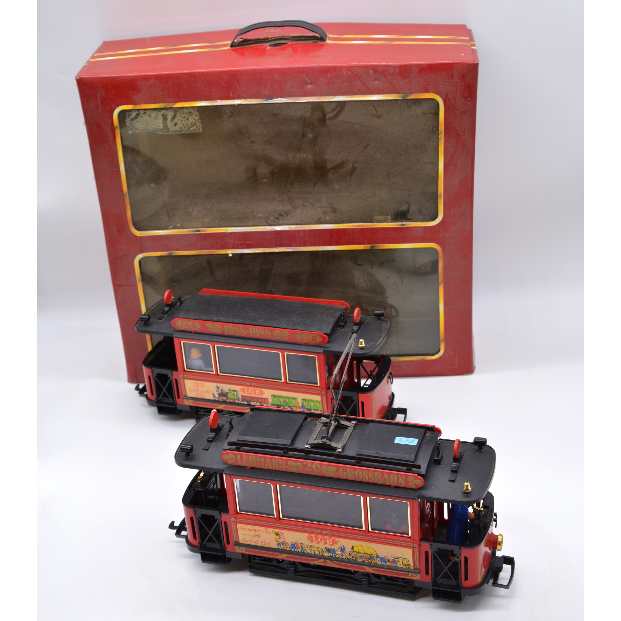 Lot 110 Lgb G Scale Model Railway Twin Car Trolley