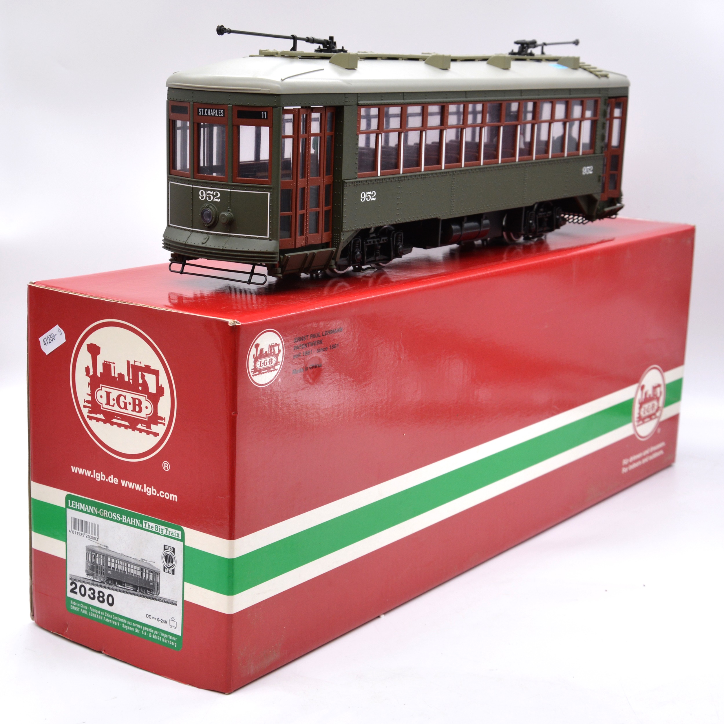 Lot 115 LGB G gauge model streetcar tram ref 20380