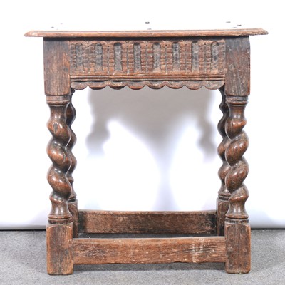 Lot 226 - Oak joint stool