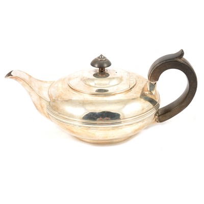 Lot 252 - Silver teapot, Rebecca Emes & Edward Barnard I, London 1823.