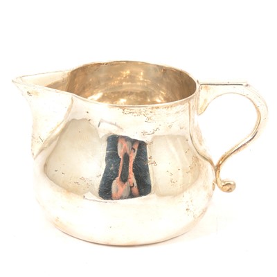 Lot 250 - Irish silver milk jug, John Smyth, Dublin 1902.