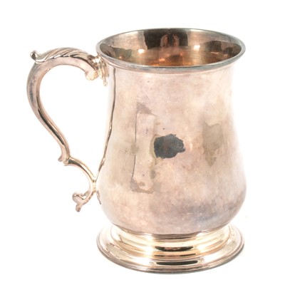 Lot 247 - George III silver tankard, maker's mark indistinct, London 1771.